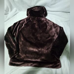 Cozy Brown Fleece Hoodie